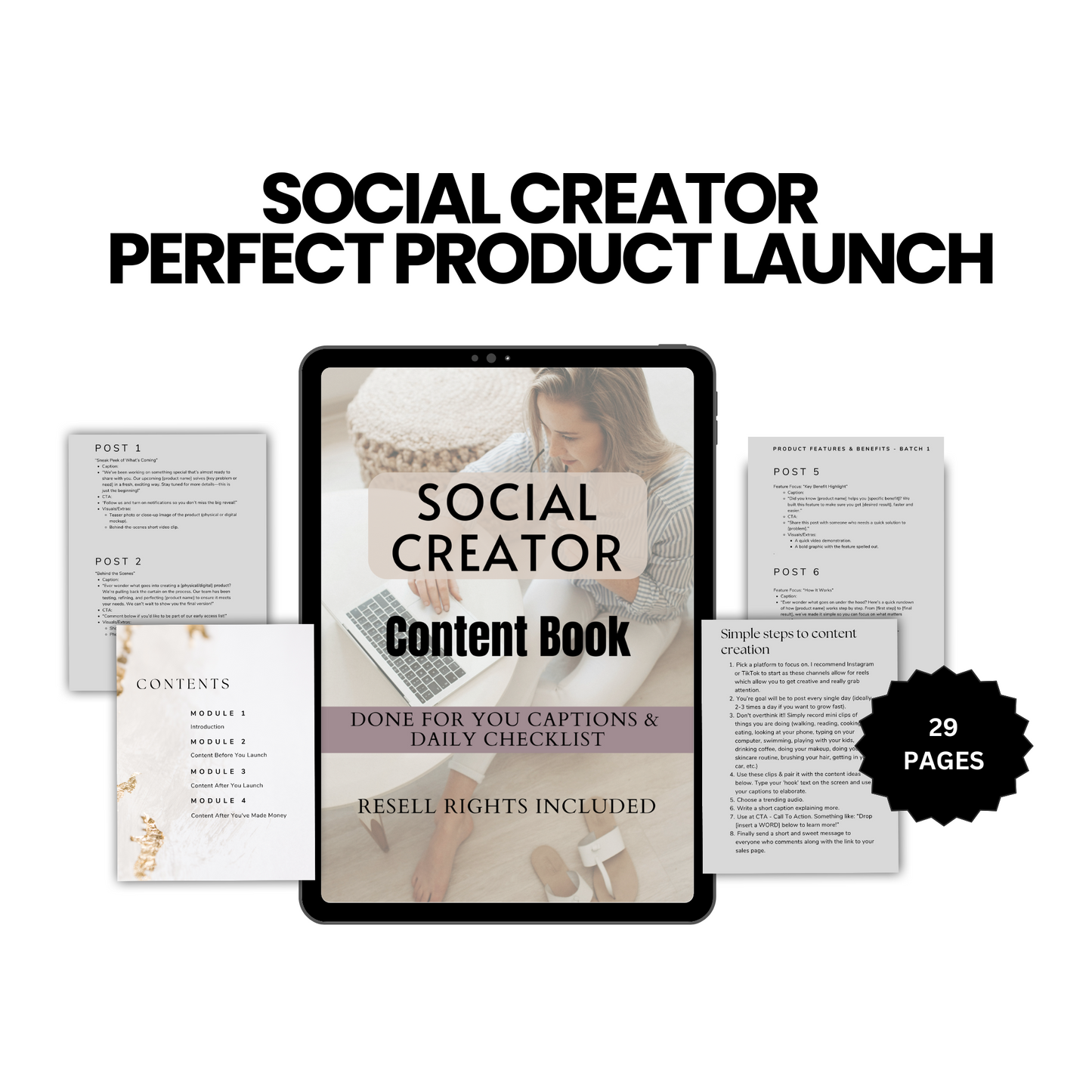 Social Creator Guide- Perfect Product Launch