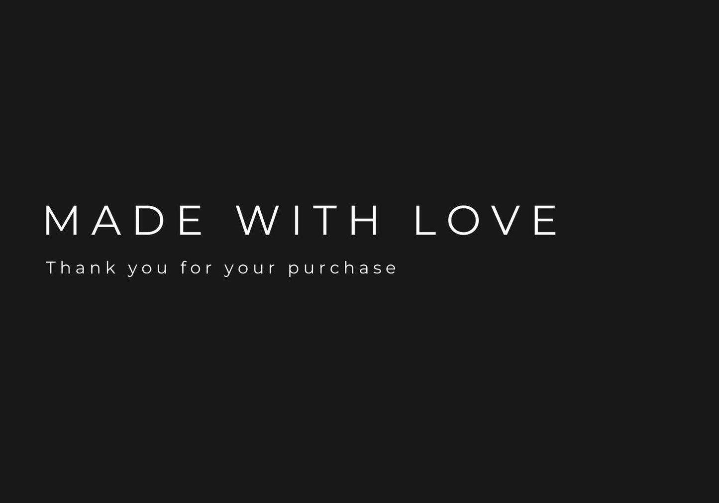 Made with Love- Candle Care Card